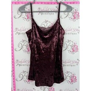 Kismet Velvet Lace Cami in Deep Plum